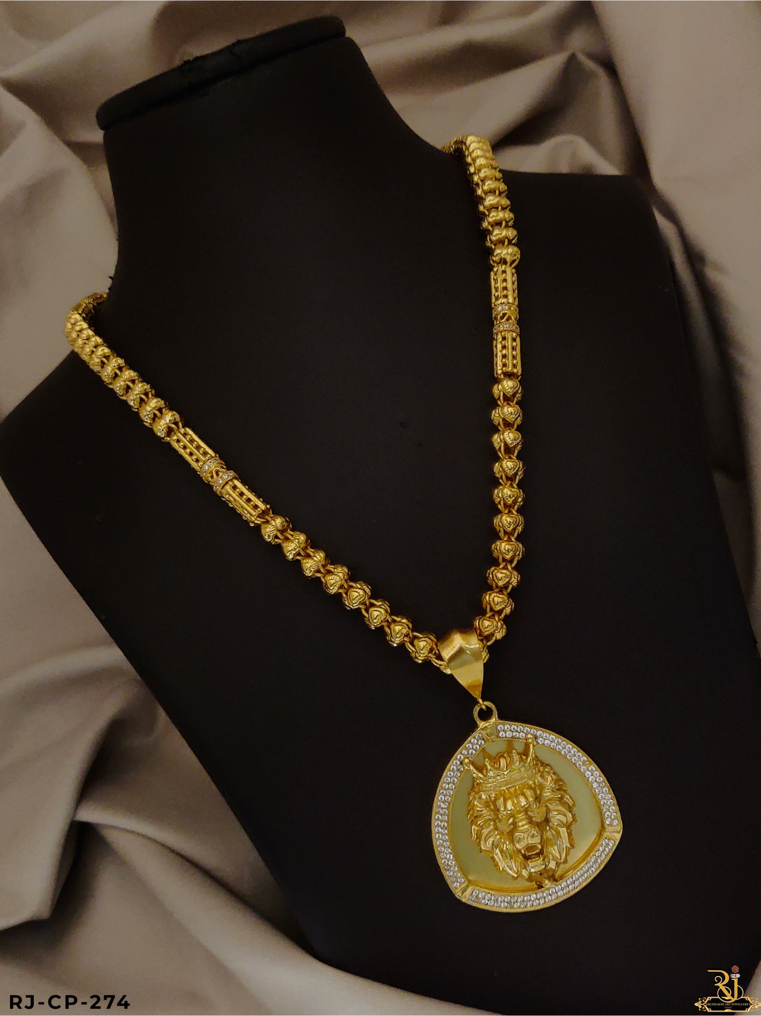 King of the Jungle Pendant With Chain for Men's-CP-274