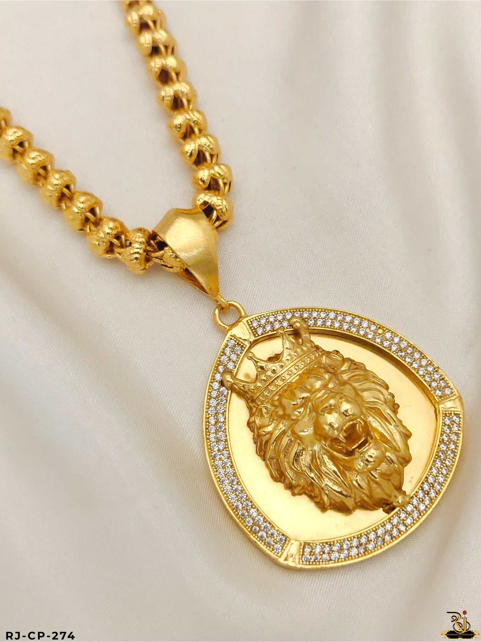 King of the Jungle Pendant With Chain for Men's-CP-274
