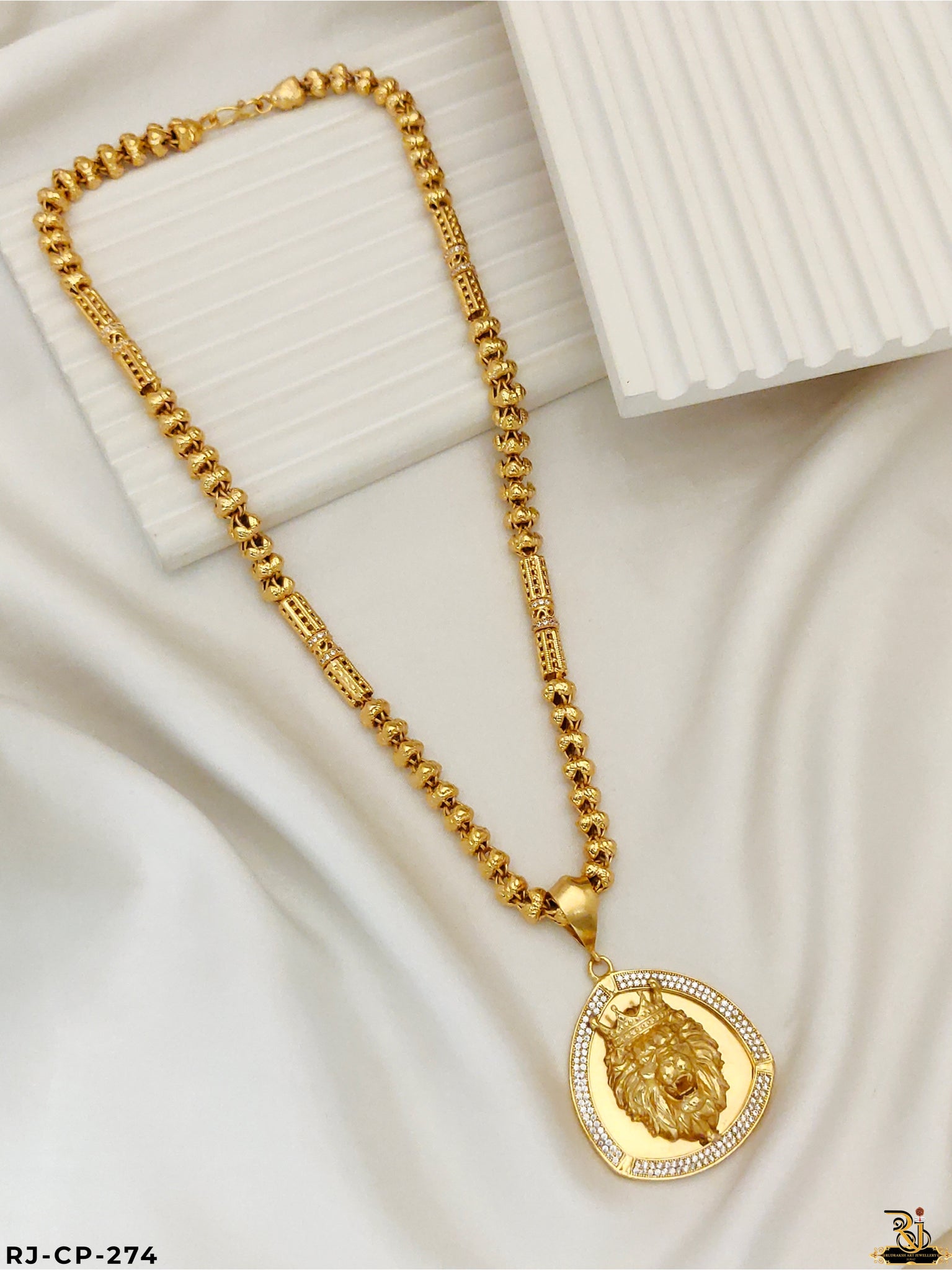 King of the Jungle Pendant With Chain for Men's-CP-274