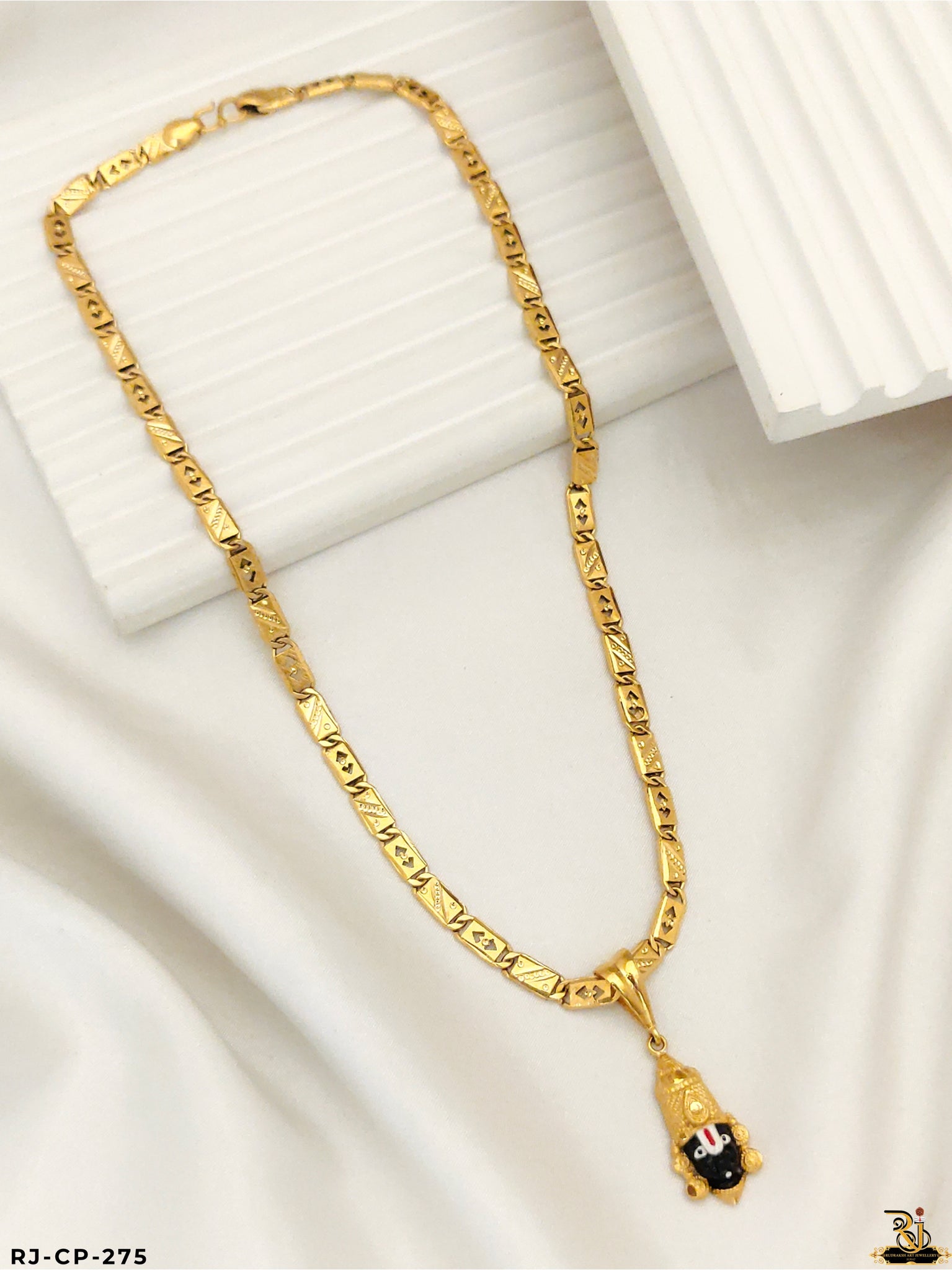 Shree Balaji Divine Pendant With Biscuit Chain for Men's CP-275