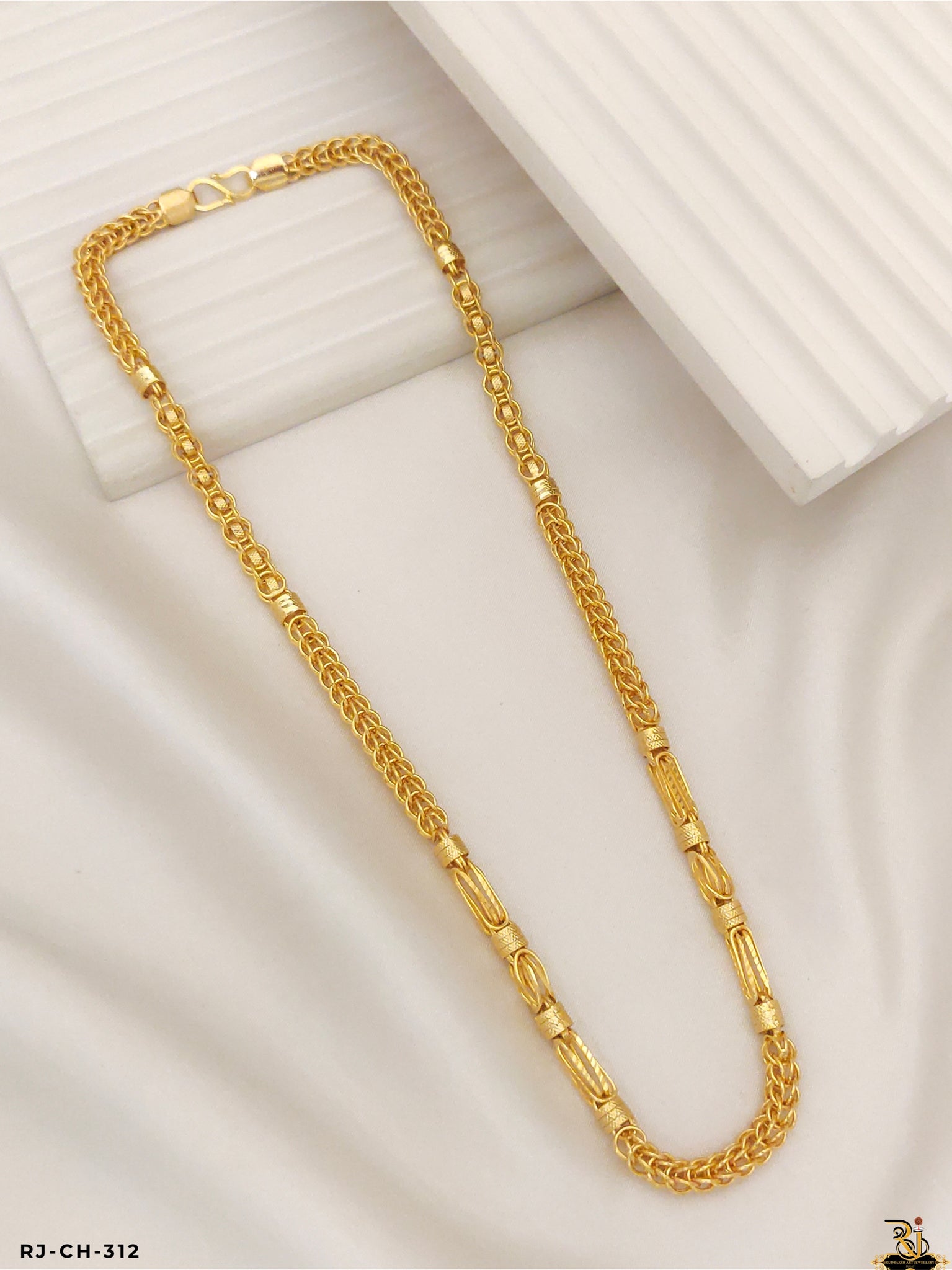 Luxurious Touch Kai Design Gold Plated Chain For Men's-CH-312