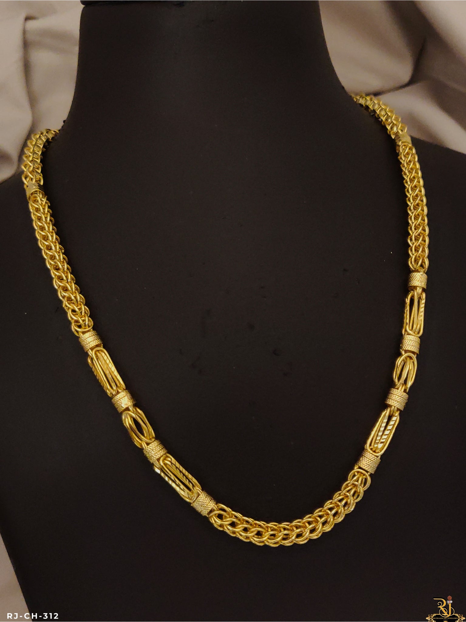 Luxurious Touch Kai Design Gold Plated Chain For Men's-CH-312