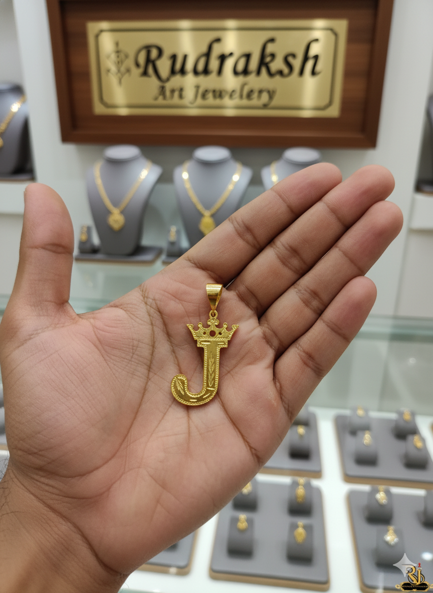 J latter men’s fashion style gold pleted pendant PD-198