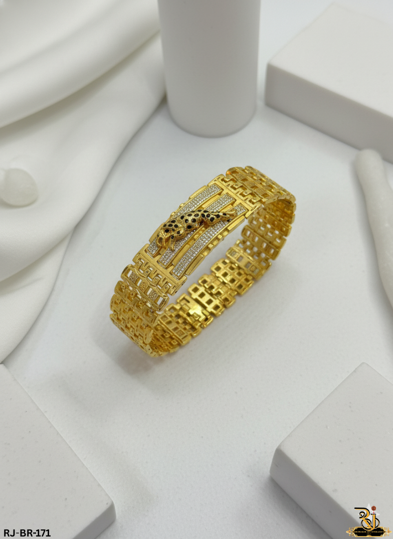 High Quality Finish 3 Layer Diamond Jaguar Bracelet BR-171