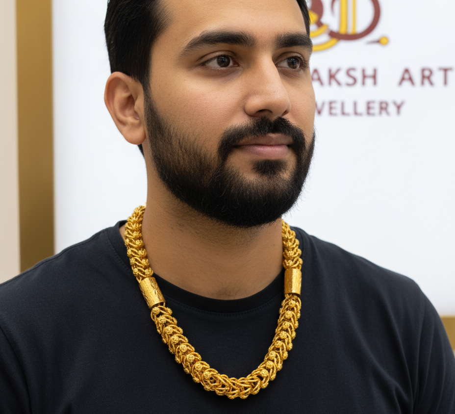 Suave Micro Gold Cape Pipe Chain for Men CH-001