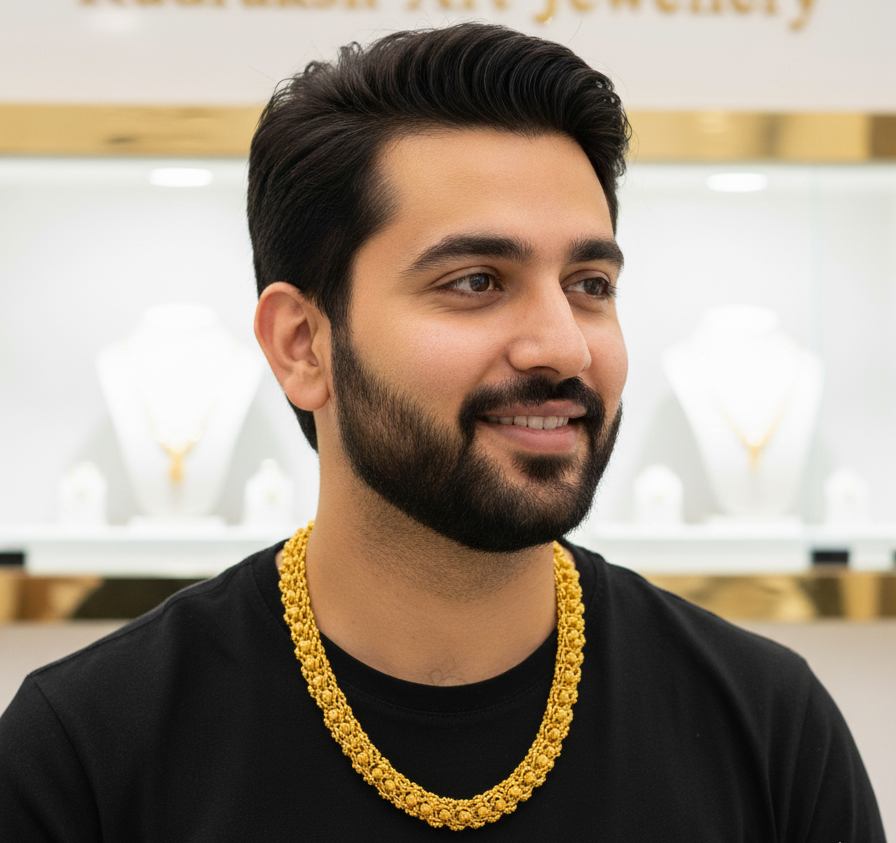 Classical Face New Looking Rajwadi Cape Chain for Men CH-012