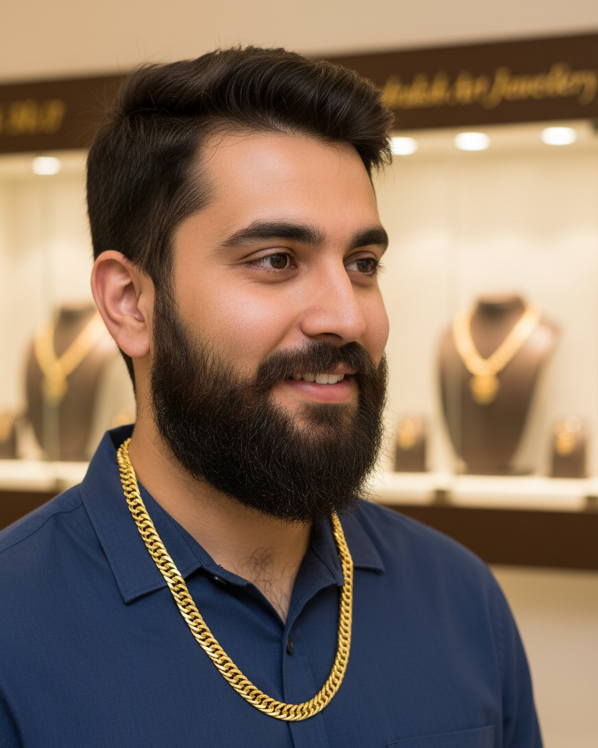 Timeless Treasure Sachin Gold Plated Chain For Men's-CH-299
