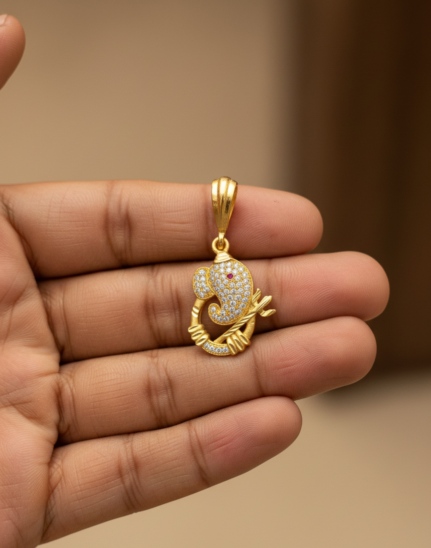 Unique Design Ganesh Ji Pendant PD-129