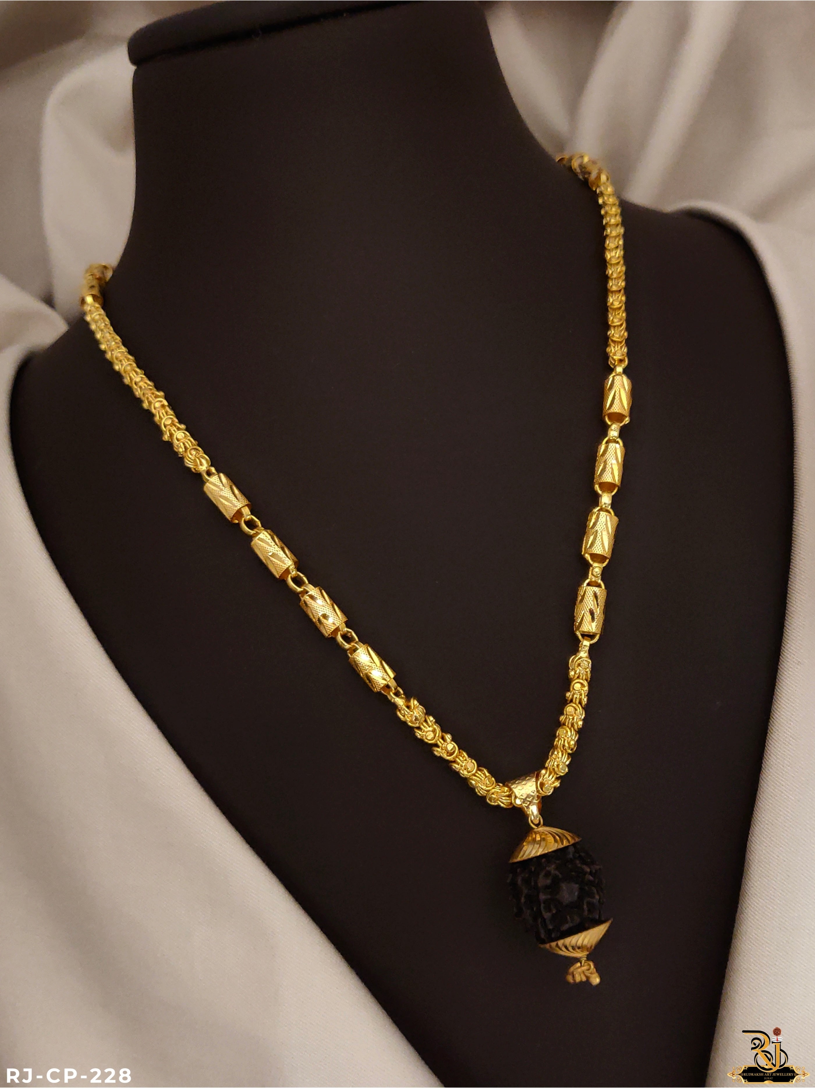 Gold Chain With Rudraksha Designs For Men Buy Gold Chains For Men By
