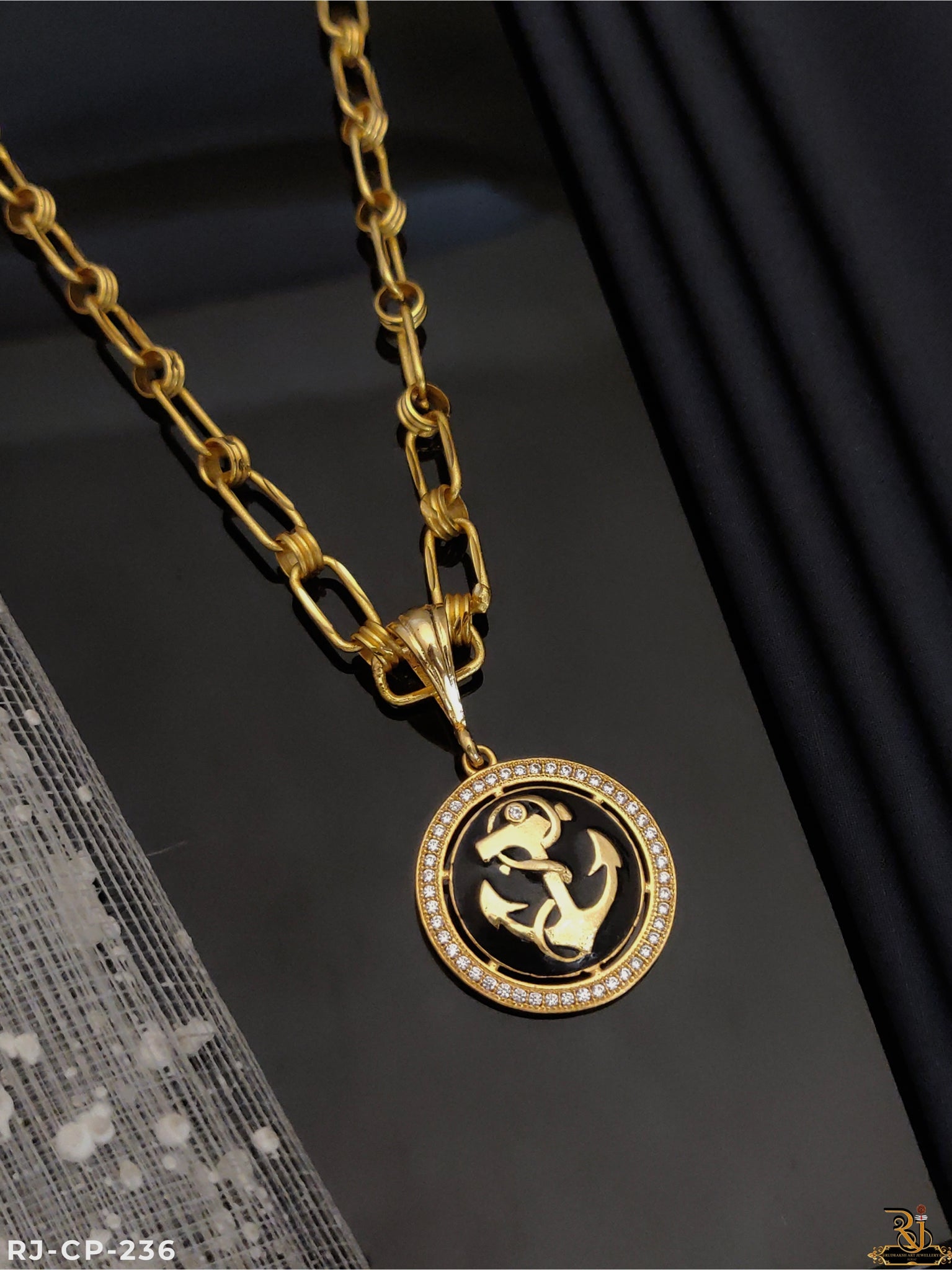 Kadi Design Superior design anchor logo with nice Kadi design chain with pendant c ...