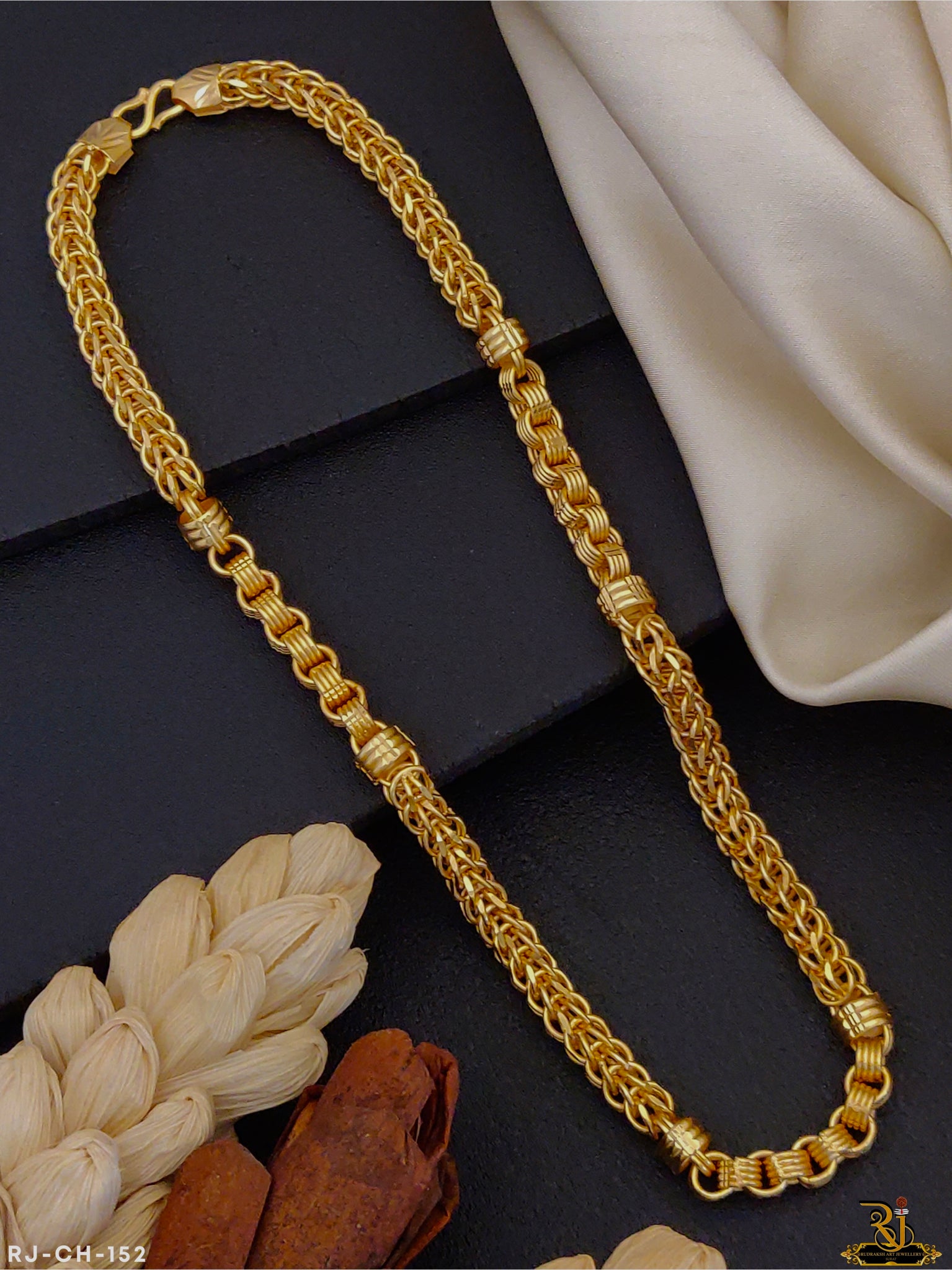 Sleek Modern Micro Gold Chain CH-152 – Rudraksh Art Jewellery