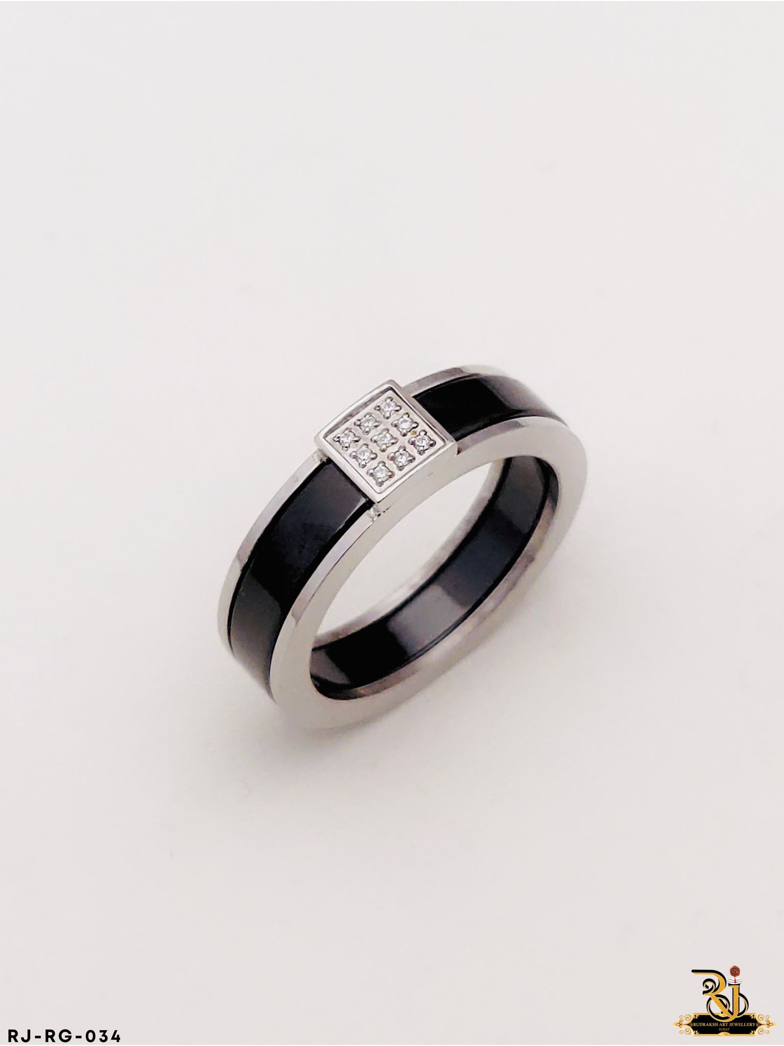 Imported Ceramic Diamond Ring-01 for Men RG-034