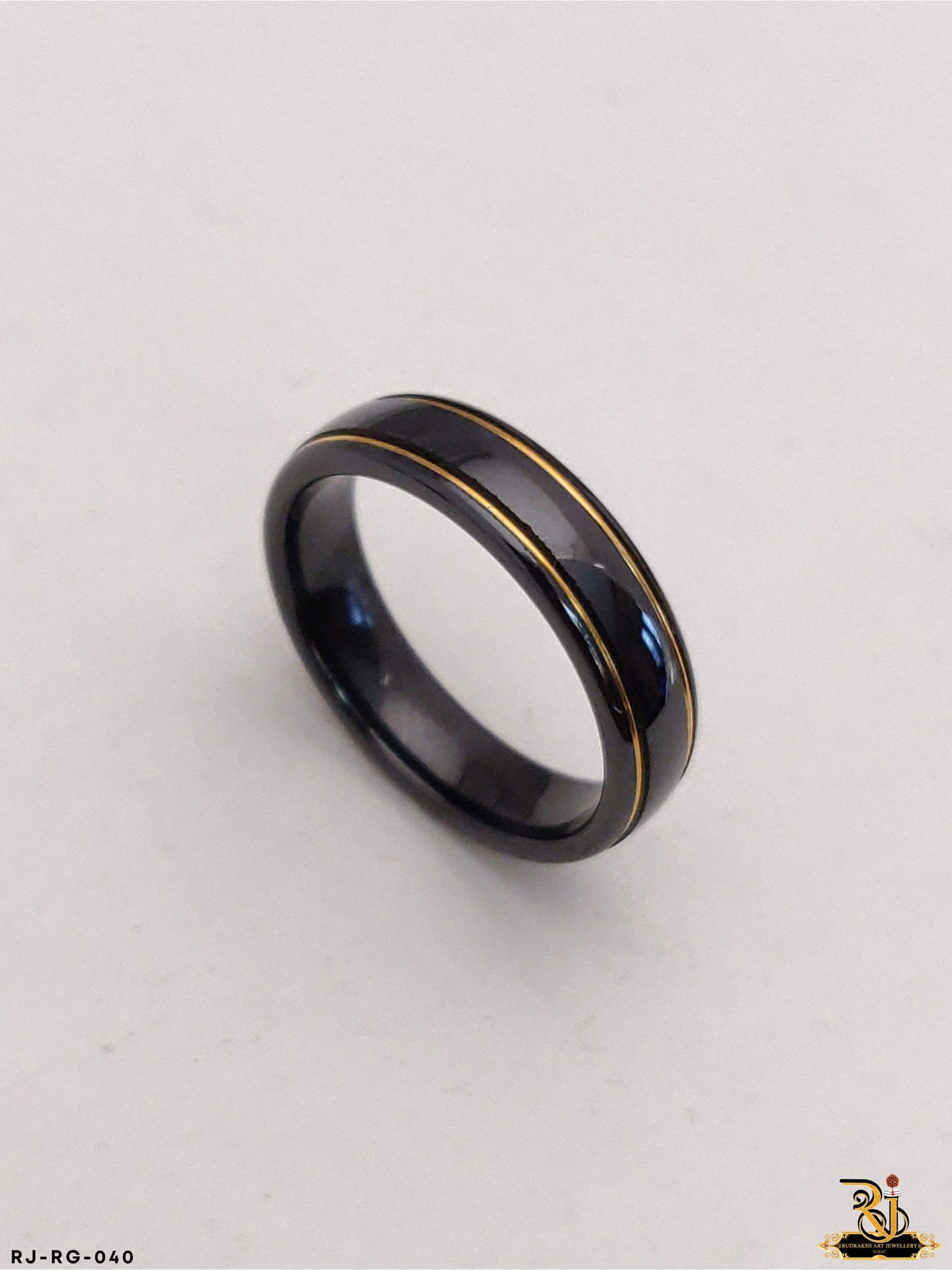 Imported Ceramic Diamond Ring for Men RG-040