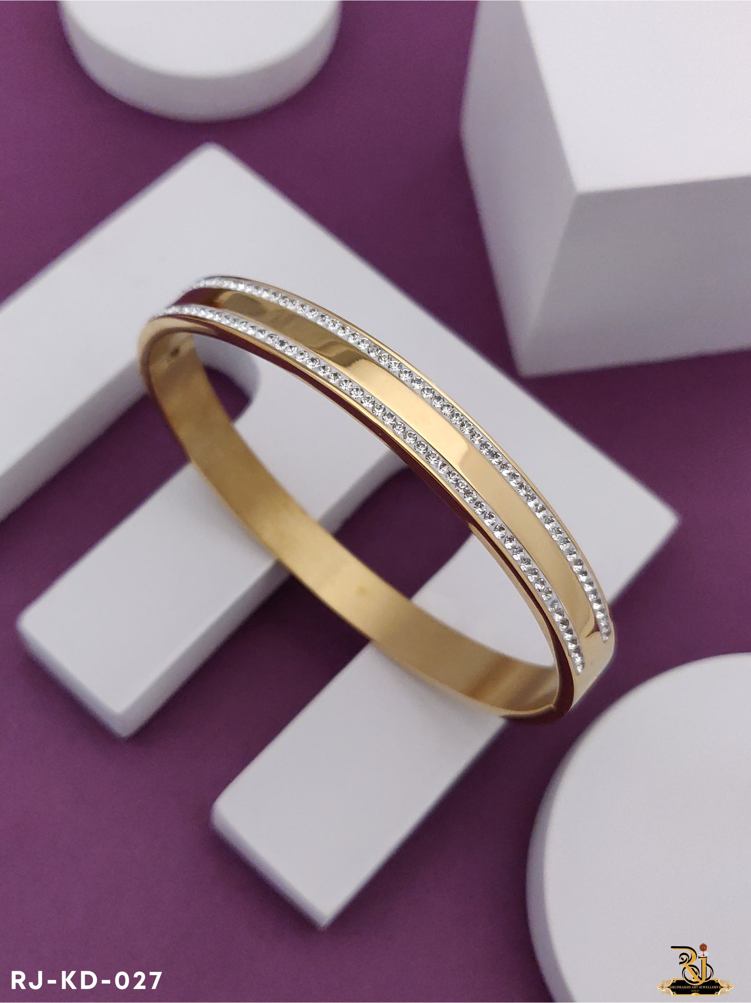 Gold plated store silver kada