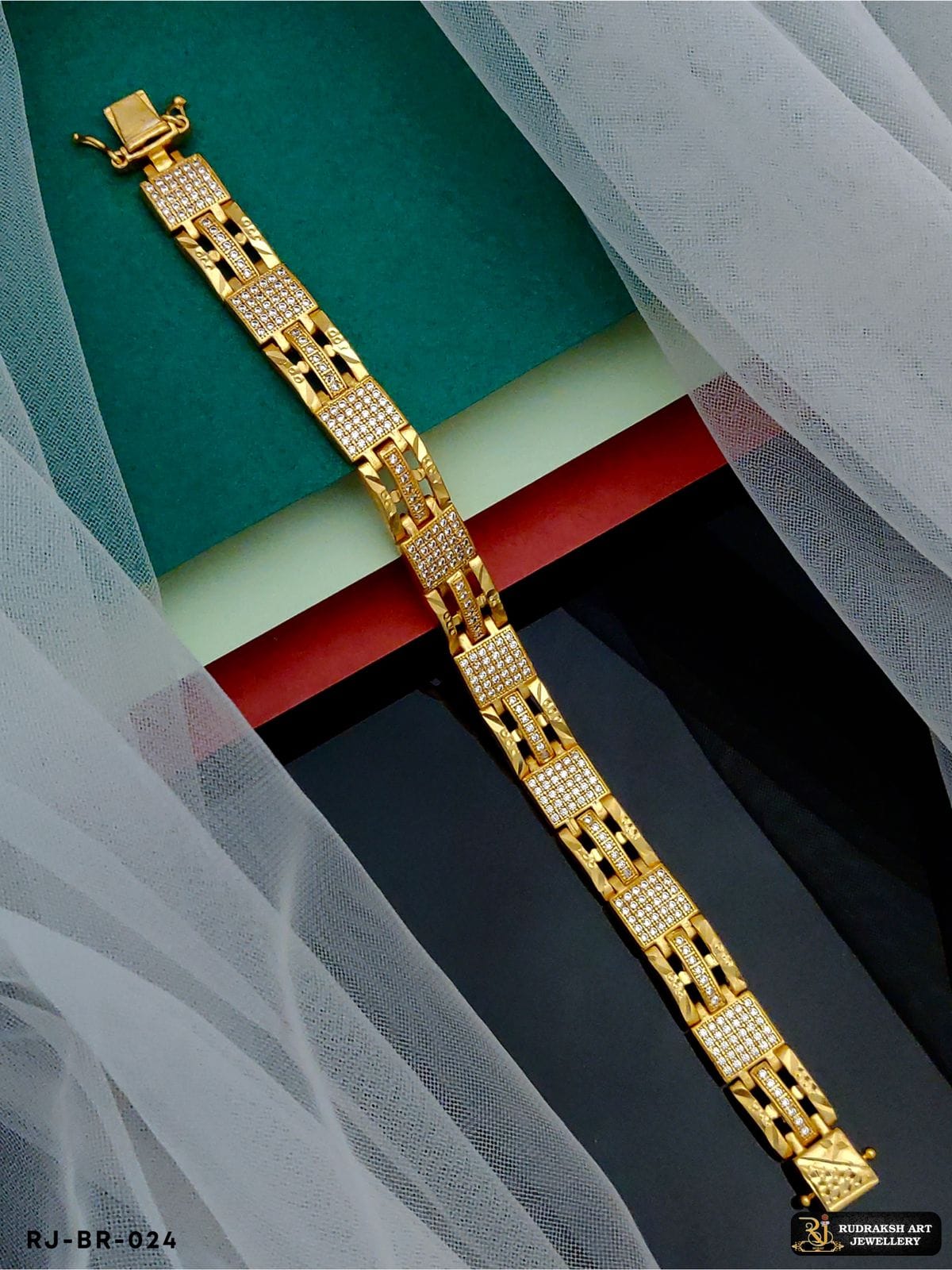 203214 - Fancy Mens Ornate Bracelet In 14K Gold – Oro Club