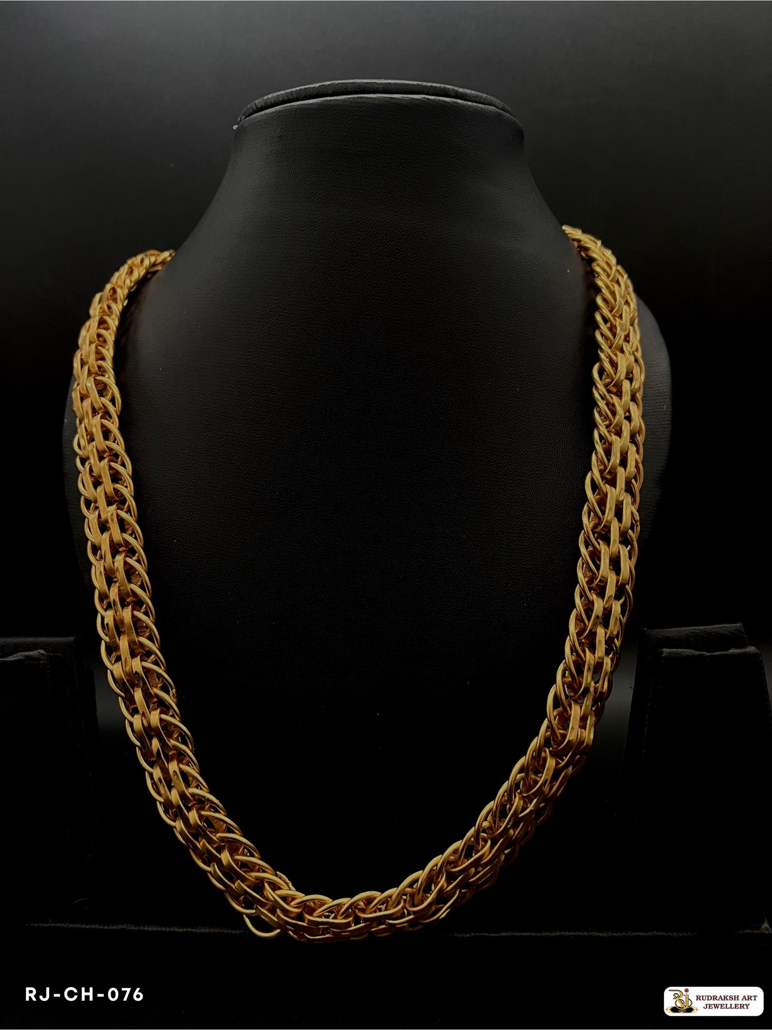 Exclusive Linked Round Kadi Chain for Men Rudraksh Art Jewellery