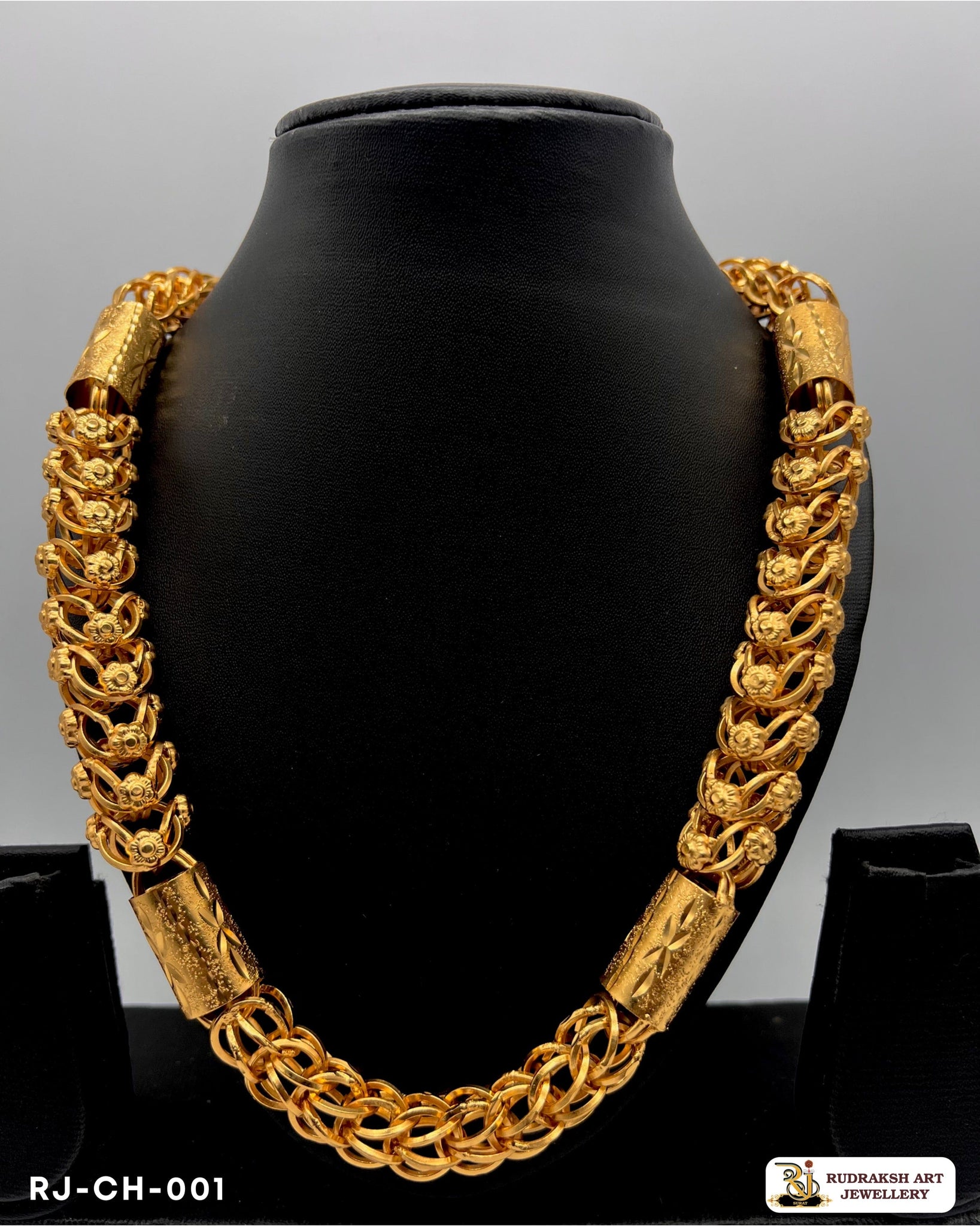 Cape Pipe Chain for Men Rudraksh Art Jewellery