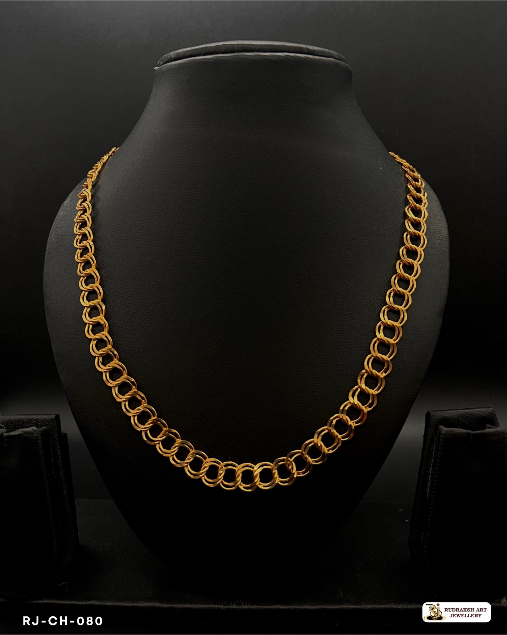 Classical Gold Finish Kadi Chain-01 for Men Rudraksh Art Jewellery